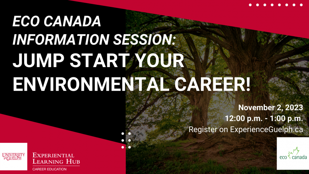 ECO Canada Virtual Info. Session Jump Start your Environmental Career